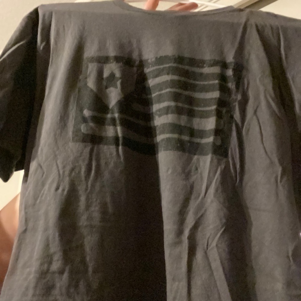 Routine baseball “American Flag” with home plate star cotton t-shirt